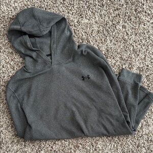 LIKE NEW- Under Armour Gray Waffle Hoodie
